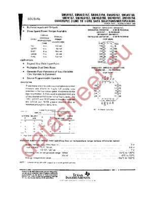 SN74S157D datasheet  